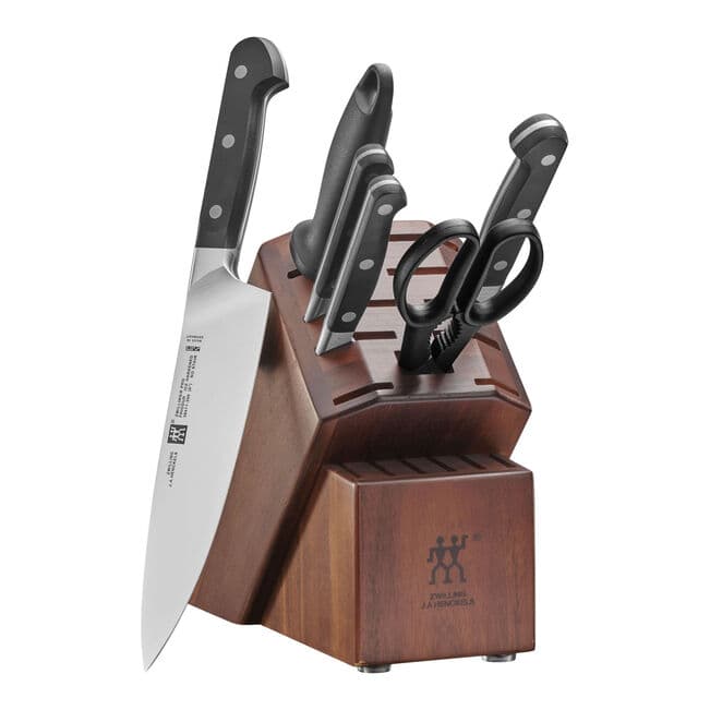 7-pc, Knife block set, Acacia